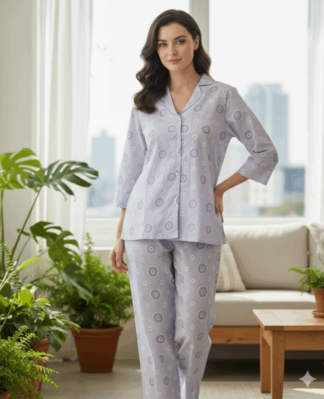 Cotton Night Suit – Women’s Sleepwear