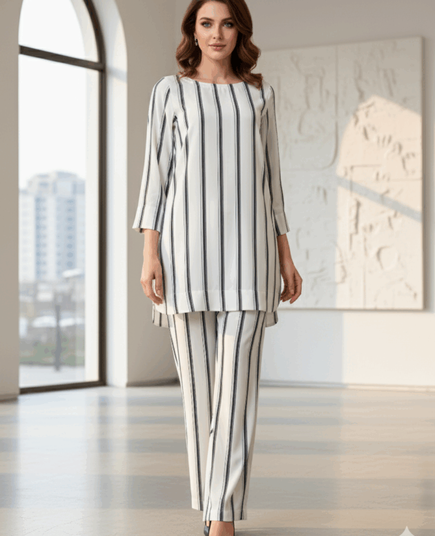 Trendy Imported Korean Georgette Co-ord Two Piece Set